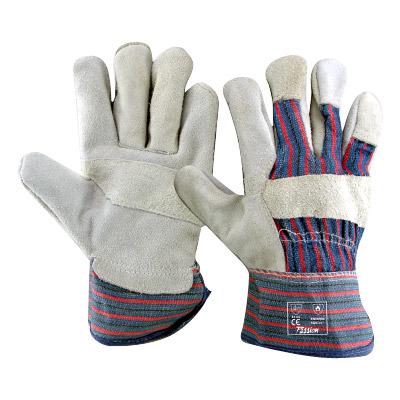 Chrome Leather Candy Stripe Gloves
