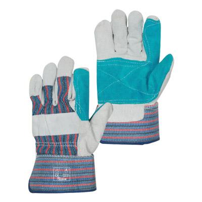Chrome Leather Candy Stripe Gloves